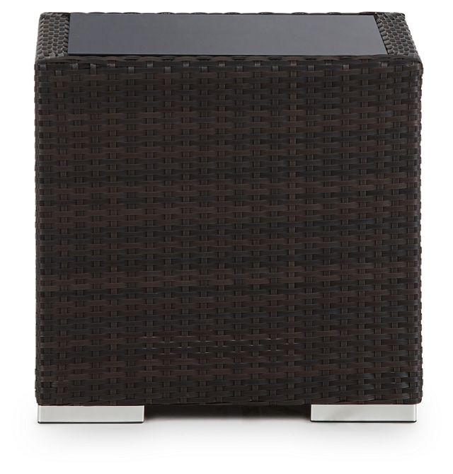 Fina Dark Tone Square End Table