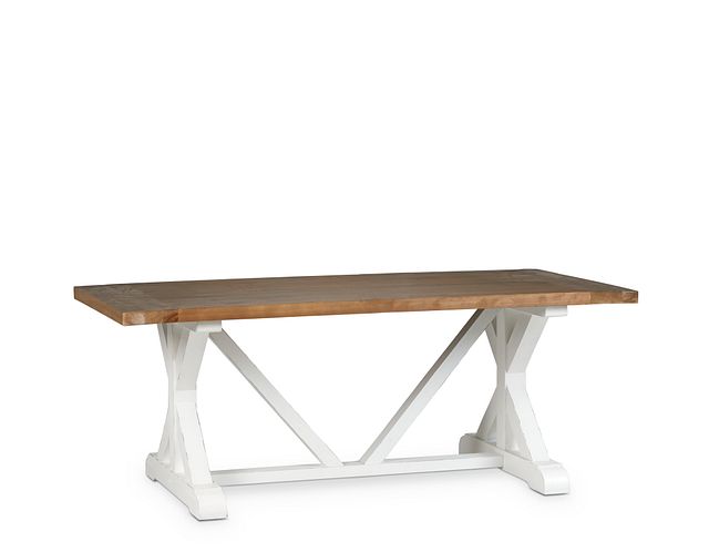 Hilton Two-tone 79" Rectangular Table