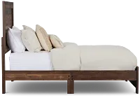 Ollie Dark Tone Panel Bed