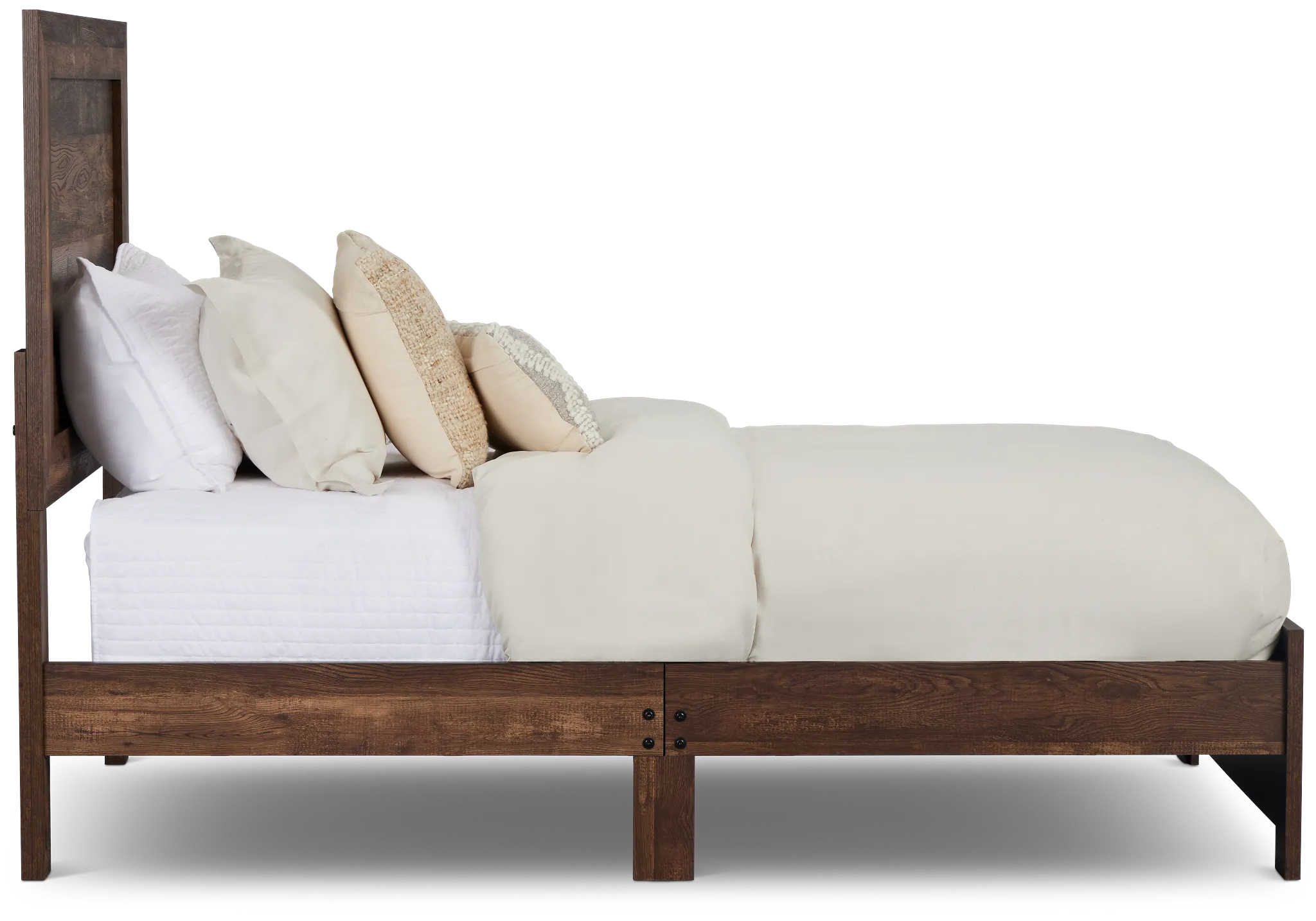 Ollie Dark Tone Panel Bed