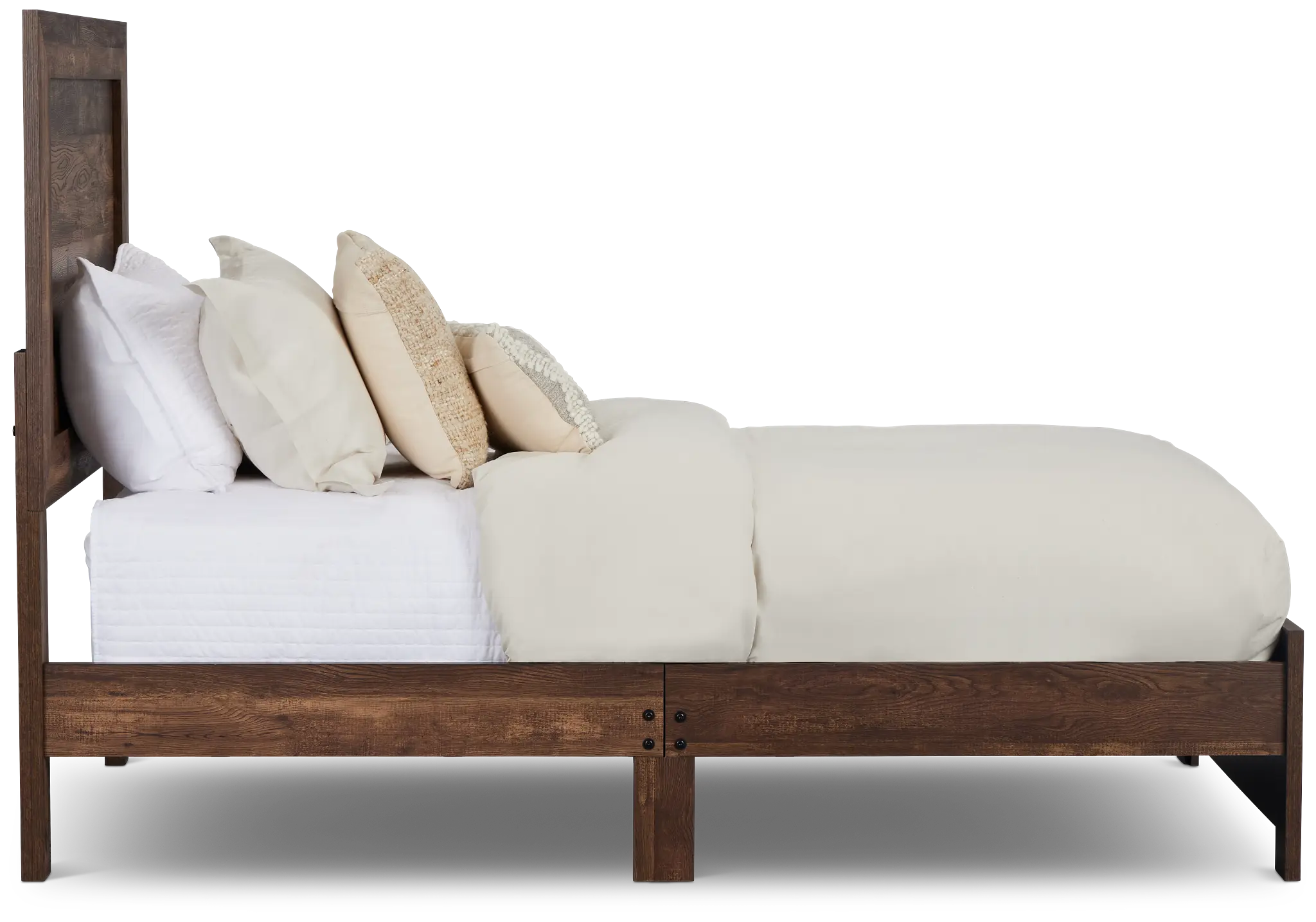 Ollie Dark Tone Panel Bed Ollie Dark Tone Panel Bed