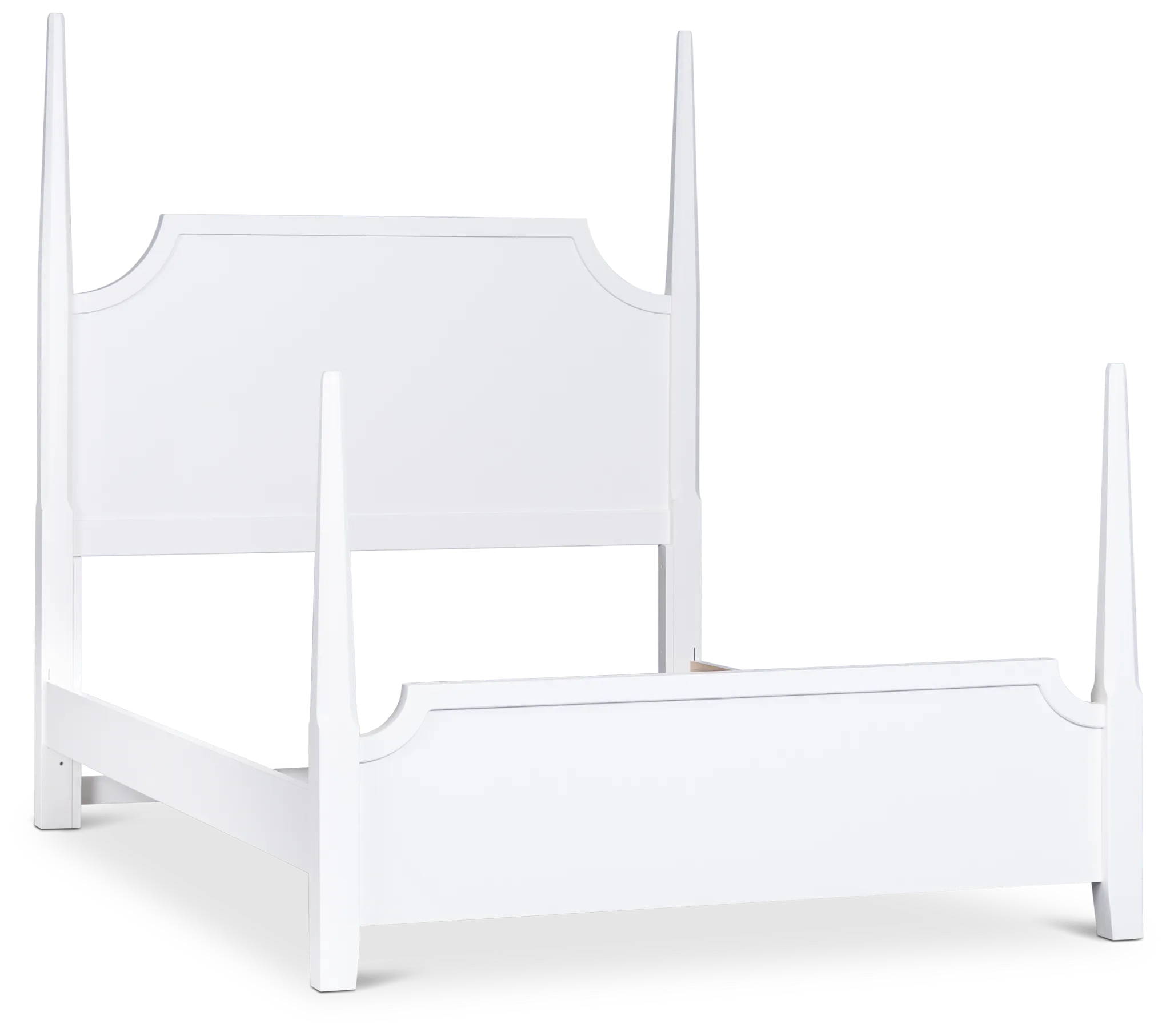 Carolina White Poster Bed