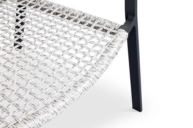 Valencia Gray Woven Arm Chair