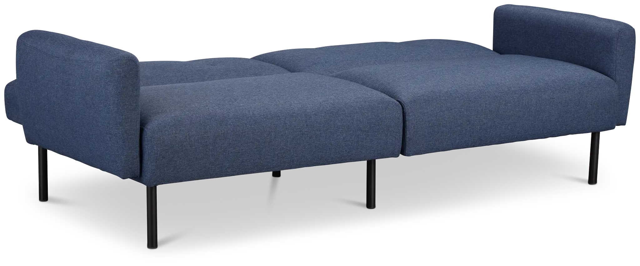 Denali Dark Blue Fabric Sofa Futon Denali Dark Blue Fabric Sofa Futon