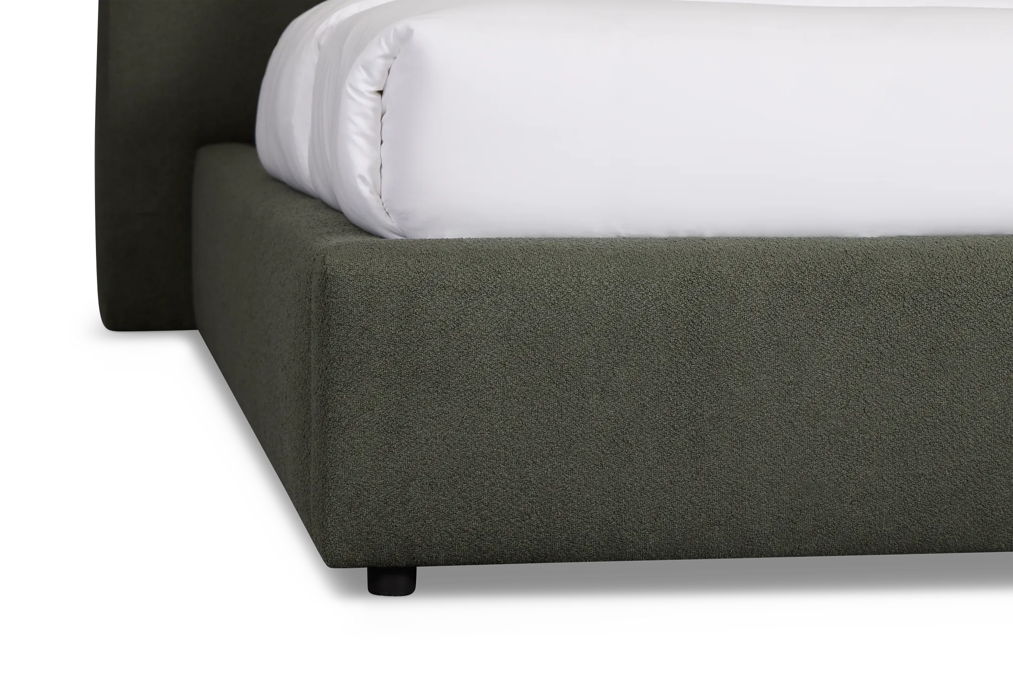 Grayton Sutton Green 44" Upholstered Platform Bed