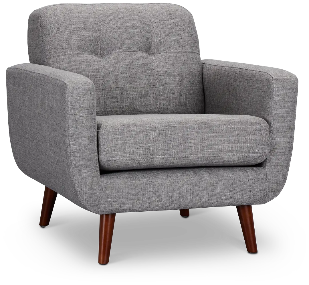Raya Light Gray Fabric Chair Raya Light Gray Fabric Chair