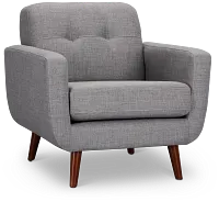 Raya Light Gray Fabric Chair