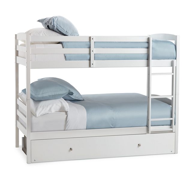 Marley White Trundle Bunk Bed