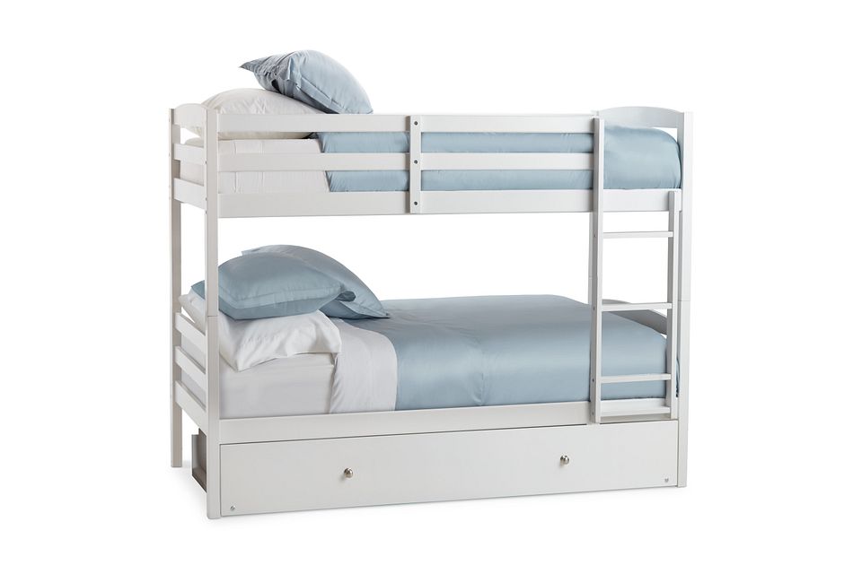 Marley White Trundle Bunk Bed Baby Kids Bunk Beds City Furniture