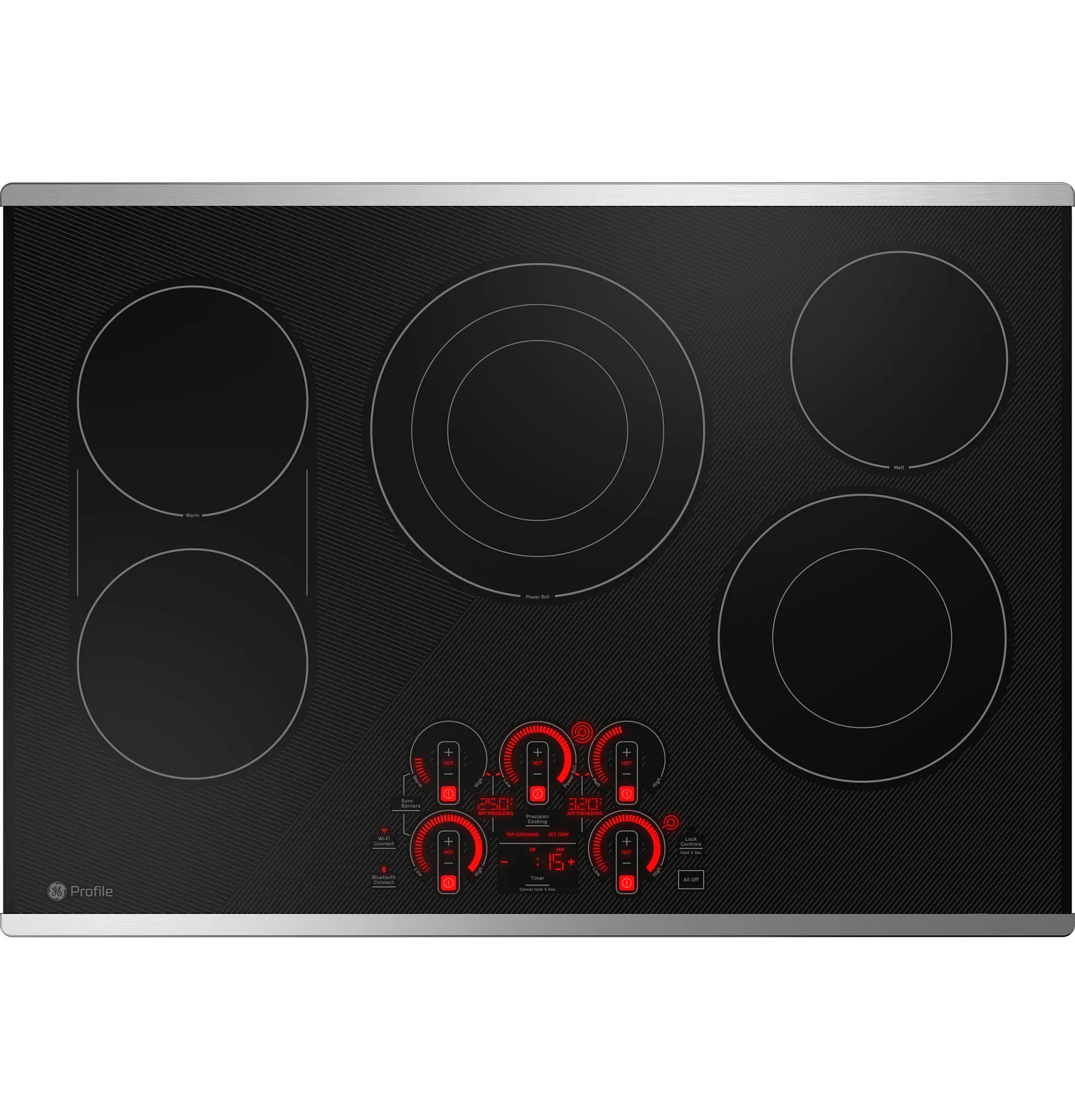 Ge Profile 9030 Series Stainless Steel 30" Electric Cook Top