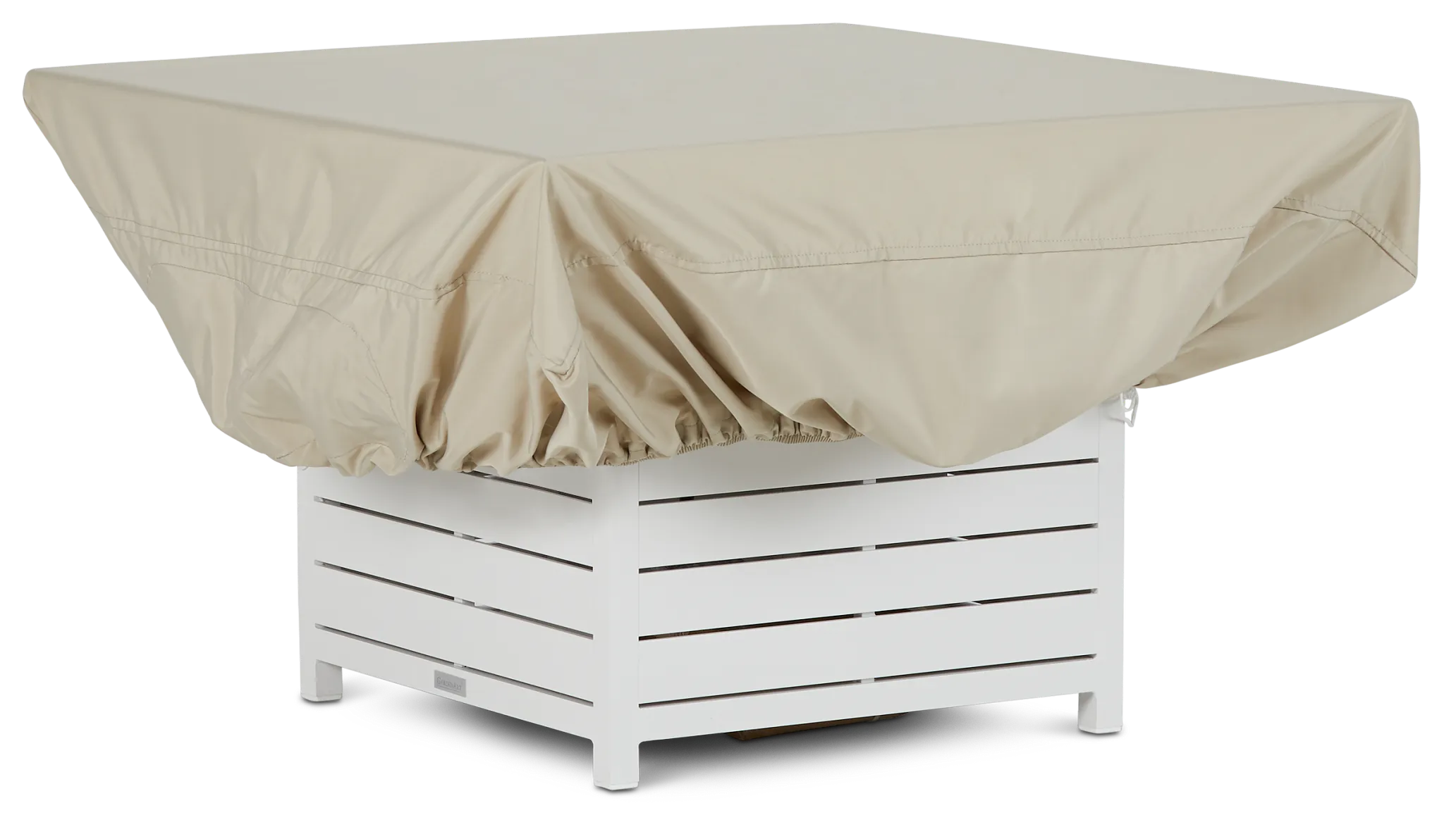 Khaki Square Fire Pit Outdoor Cover