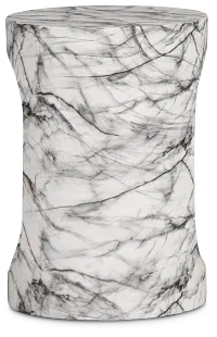 Bea Black Round End Table