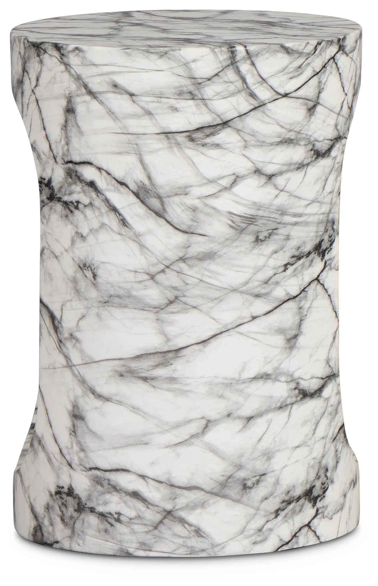 Bea Black Round End Table