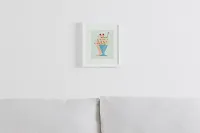 Sundae Multicolored Framed Wall Art