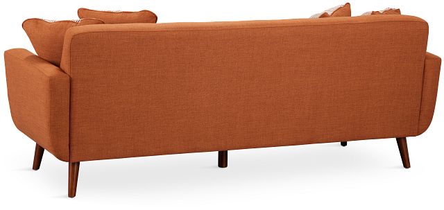 Raya Orange Fabric Sofa