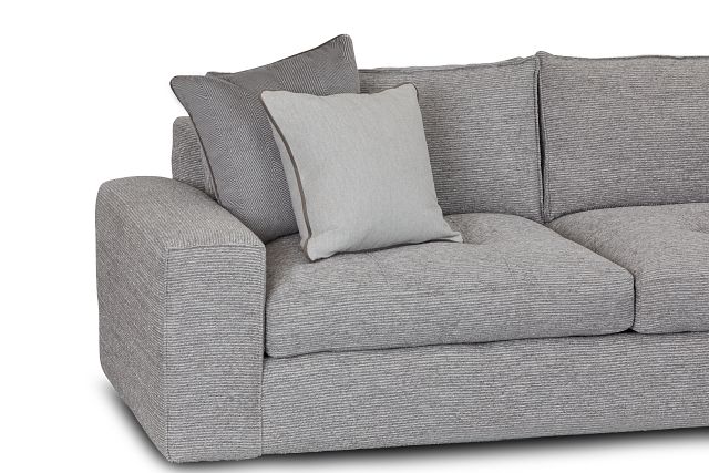 Nest Gray Fabric Small Two-arm Sectional (4)