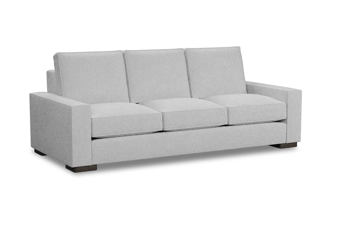 Edgewater Suave White 96" Sofa W/ 3 Cushions