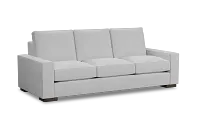 Edgewater Suave White 96" Sofa W/ 3 Cushions