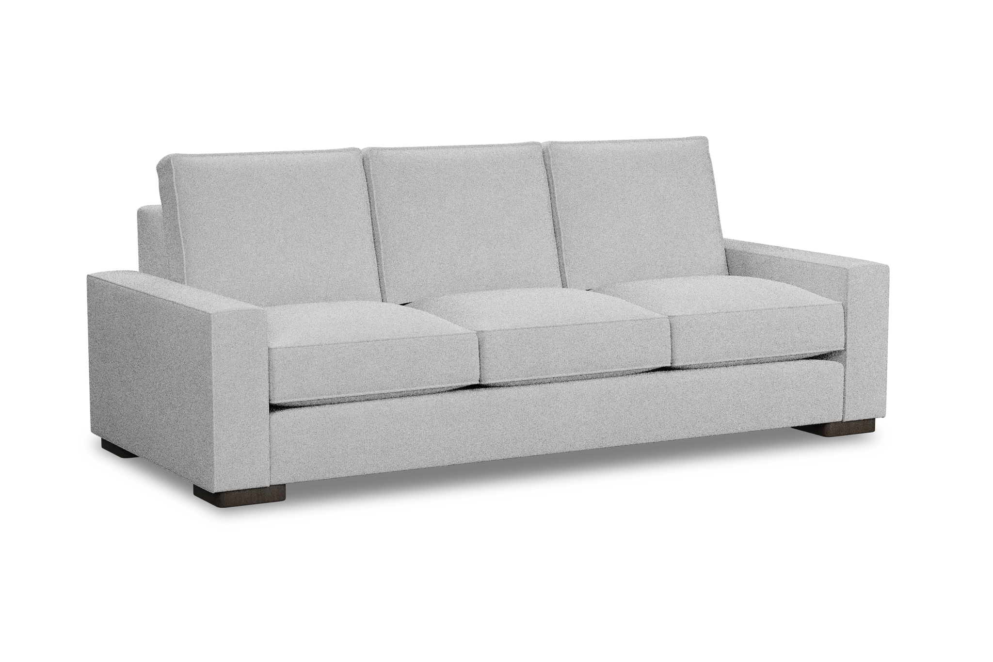 Edgewater Suave White 96" Sofa W/ 3 Cushions