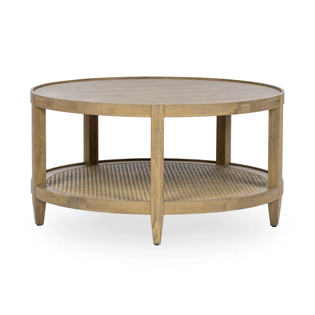 Booker Light Tone Round Coffee Table