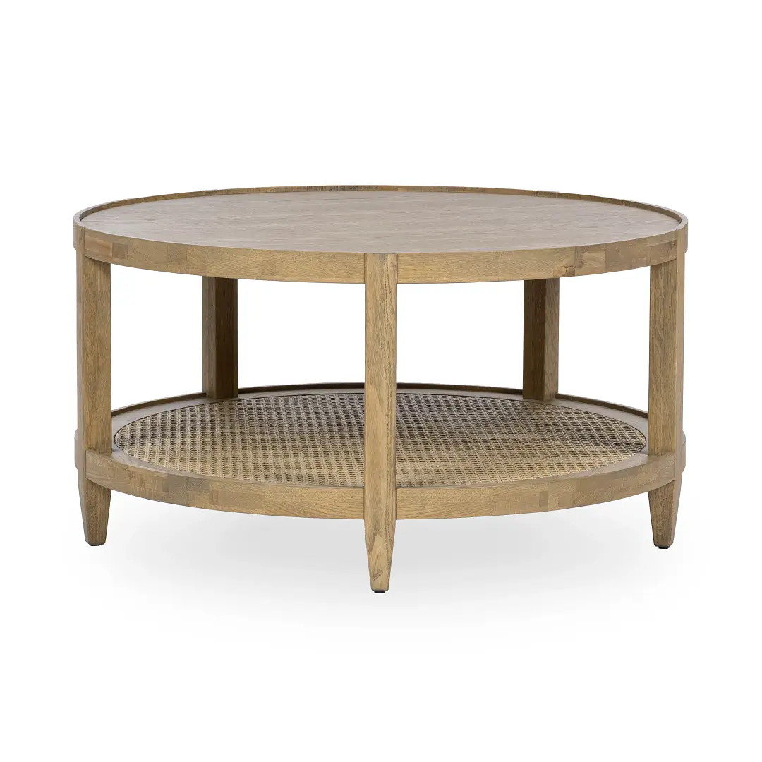 Booker Light Tone Round Coffee Table Booker Light Tone Round Coffee Table