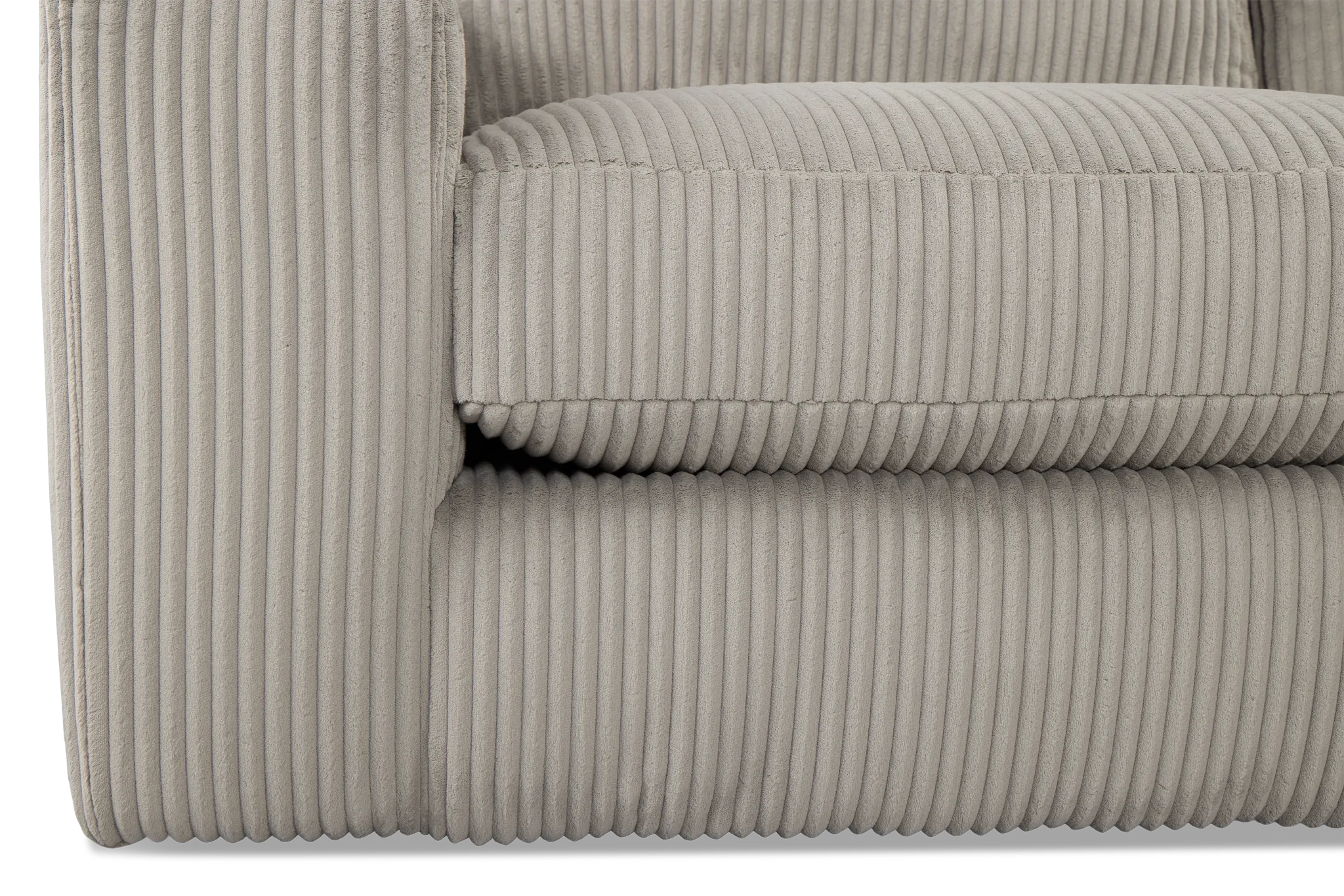 Charlie Gray Fabric Large Two-arm Sectional