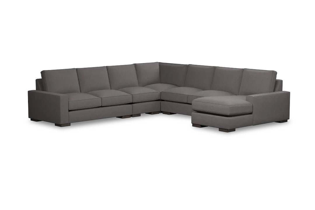 Edgewater Peyton Gray Large Right Chaise Sectional
