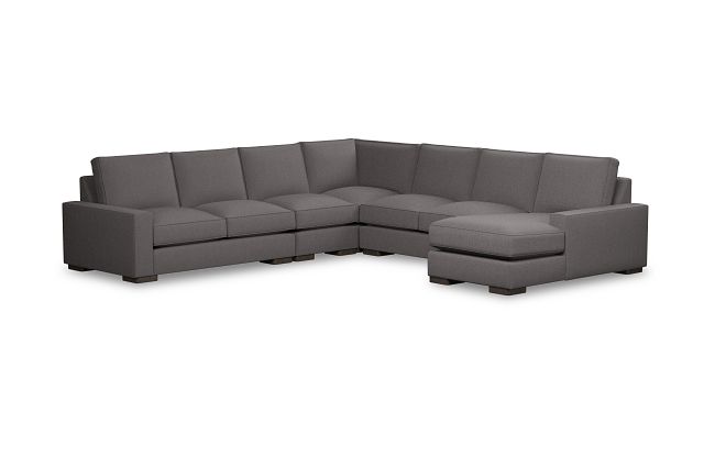 Edgewater Peyton Gray Large Right Chaise Sectional