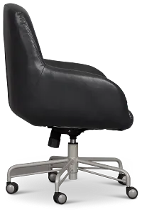 Ophelia Dark Gray Upholstered Desk Chair