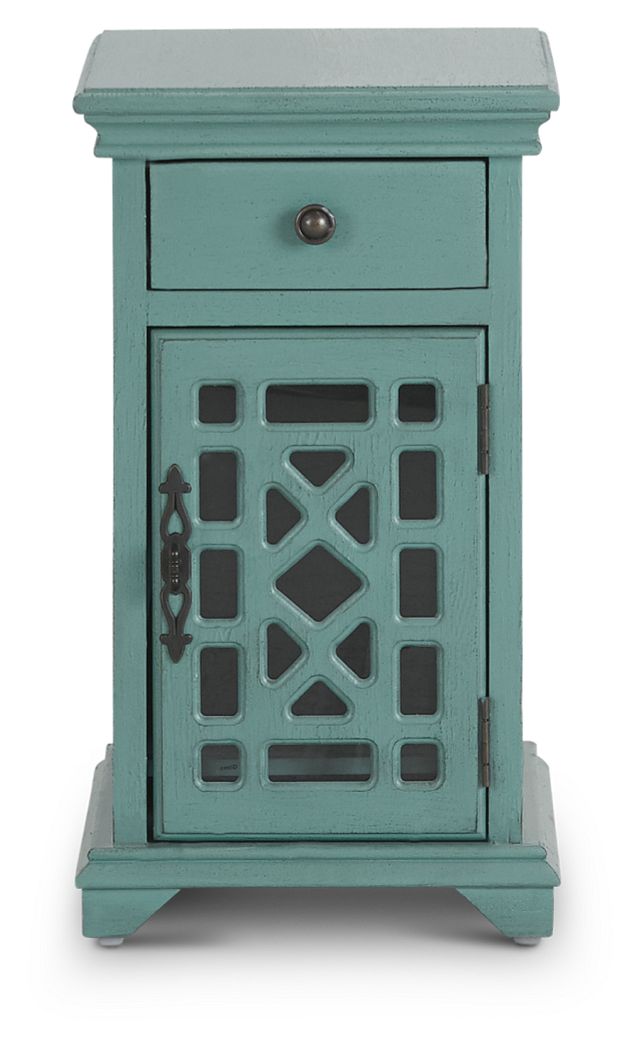 Alexis Teal Small Cabinet