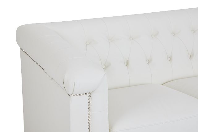 Blair White Micro Loveseat