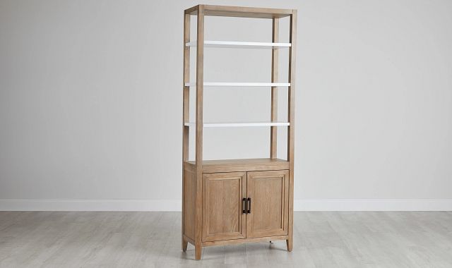 Nantucket Two-tone Door Bookcase