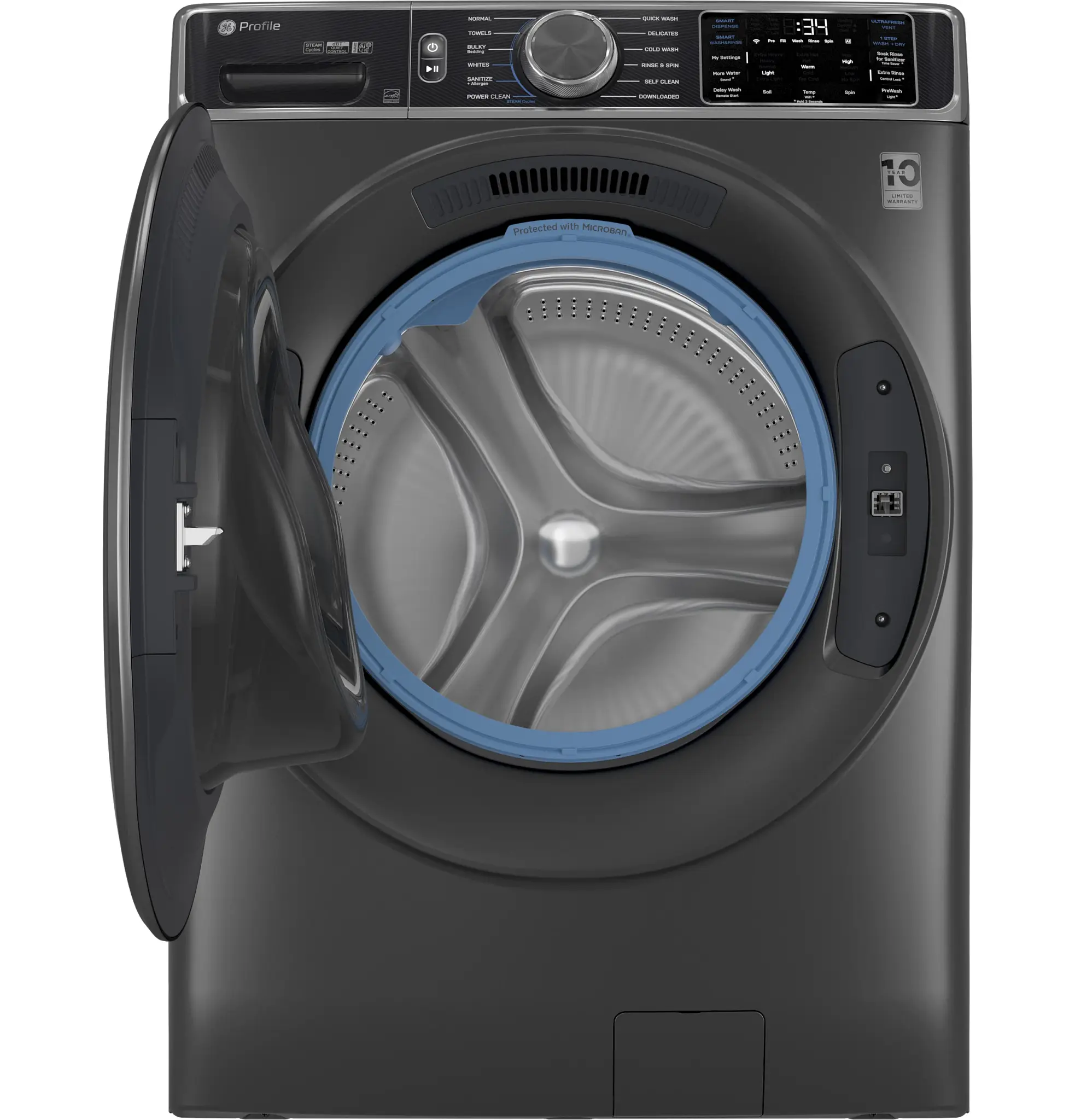 Ge Profile 955 Series Gray Front Load Washer Ge Profile 955 Series Gray Front Load Washer