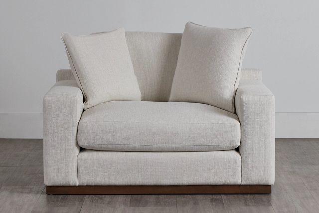Mckenzie White Fabric Chair