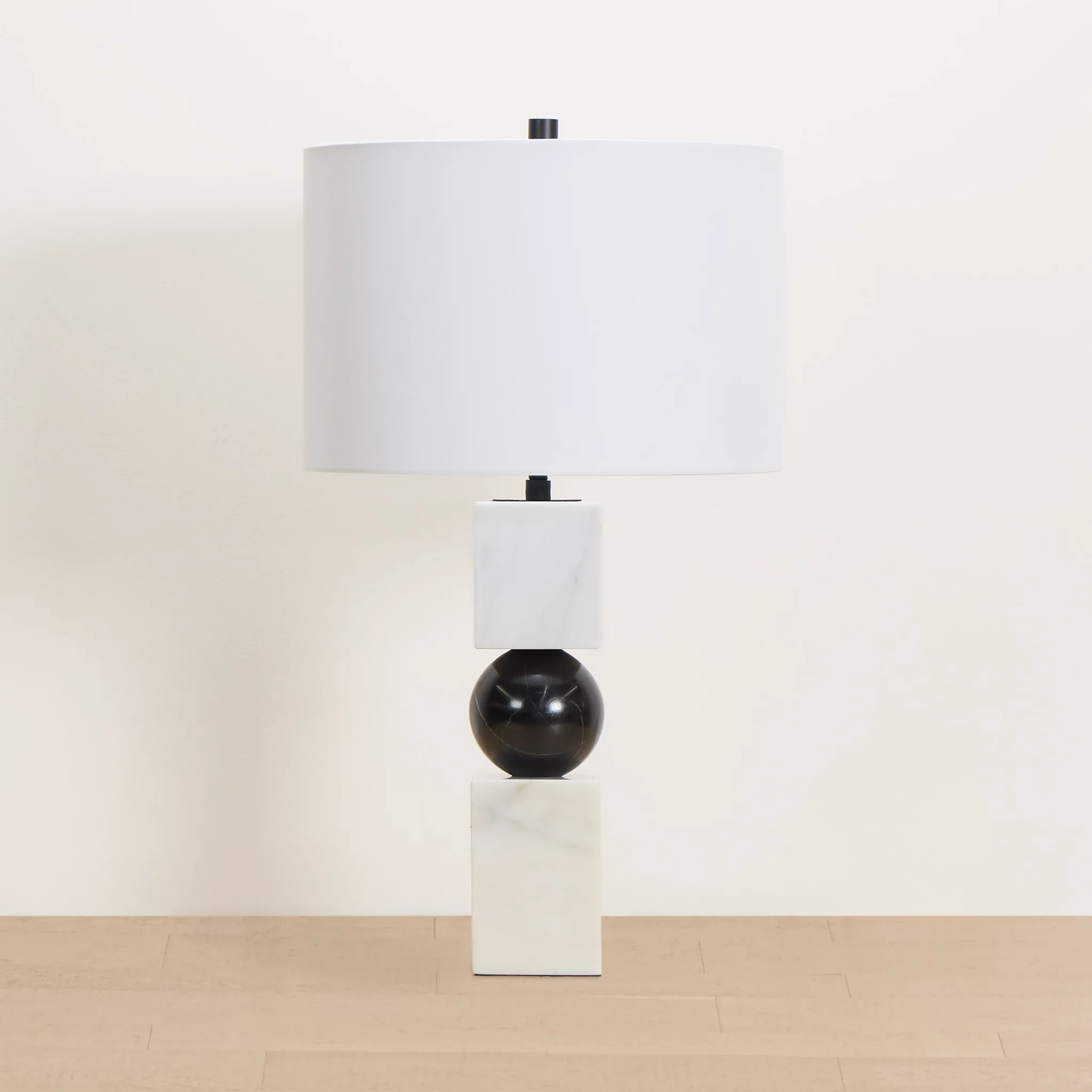 Ellendale White Marble Table Lamp