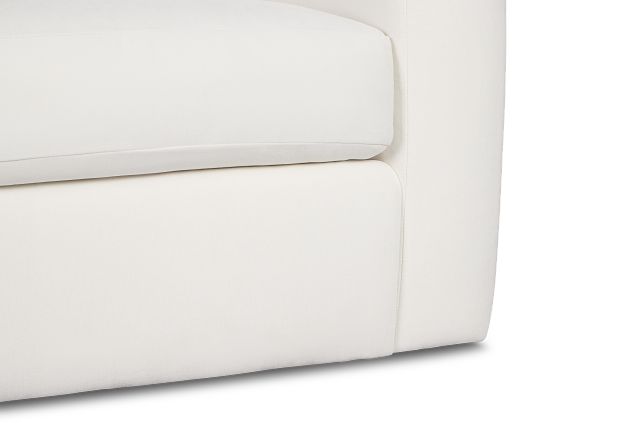 Citymod White Fabric Swivel Chair