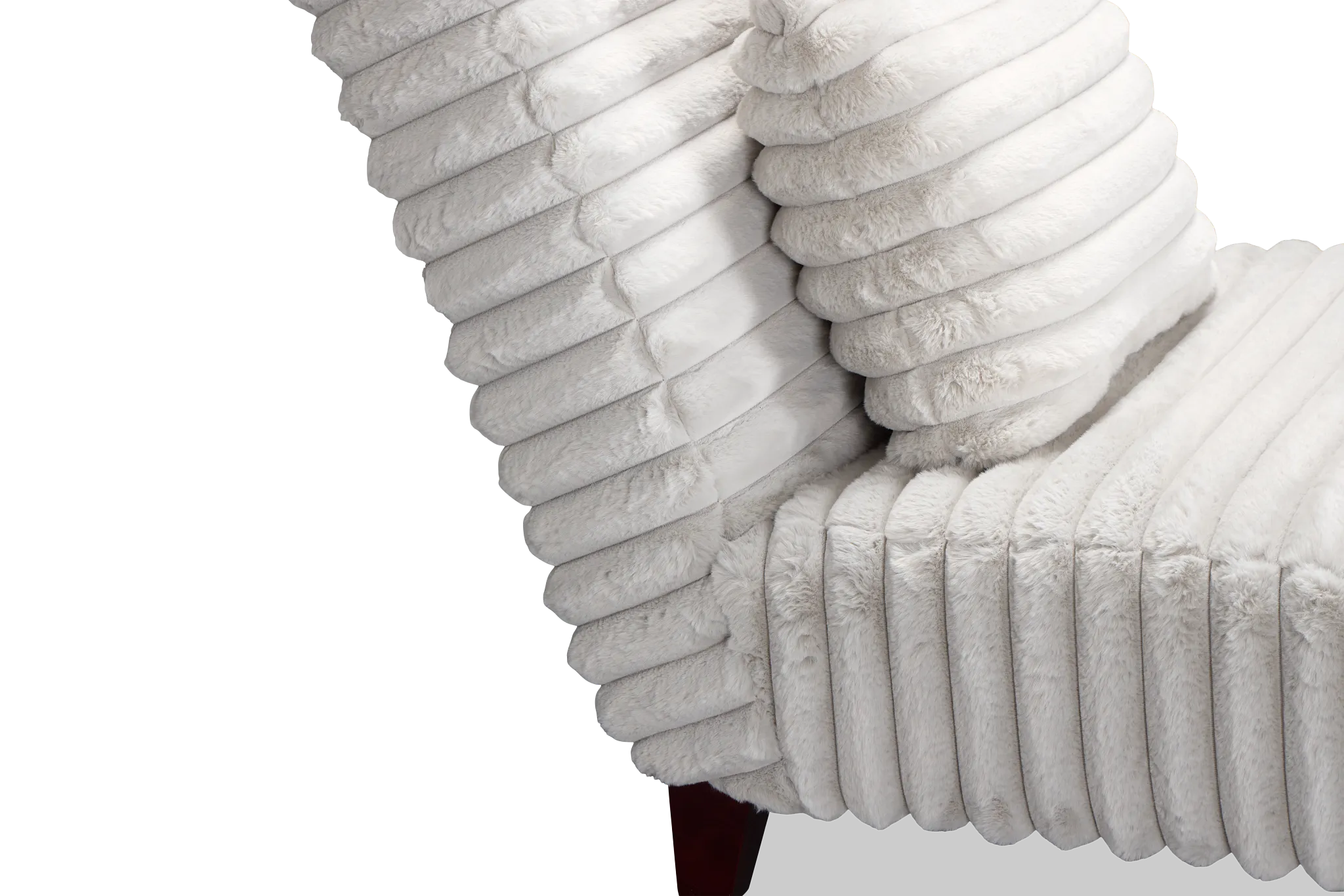 Kylie Light Gray Fabric Chaise