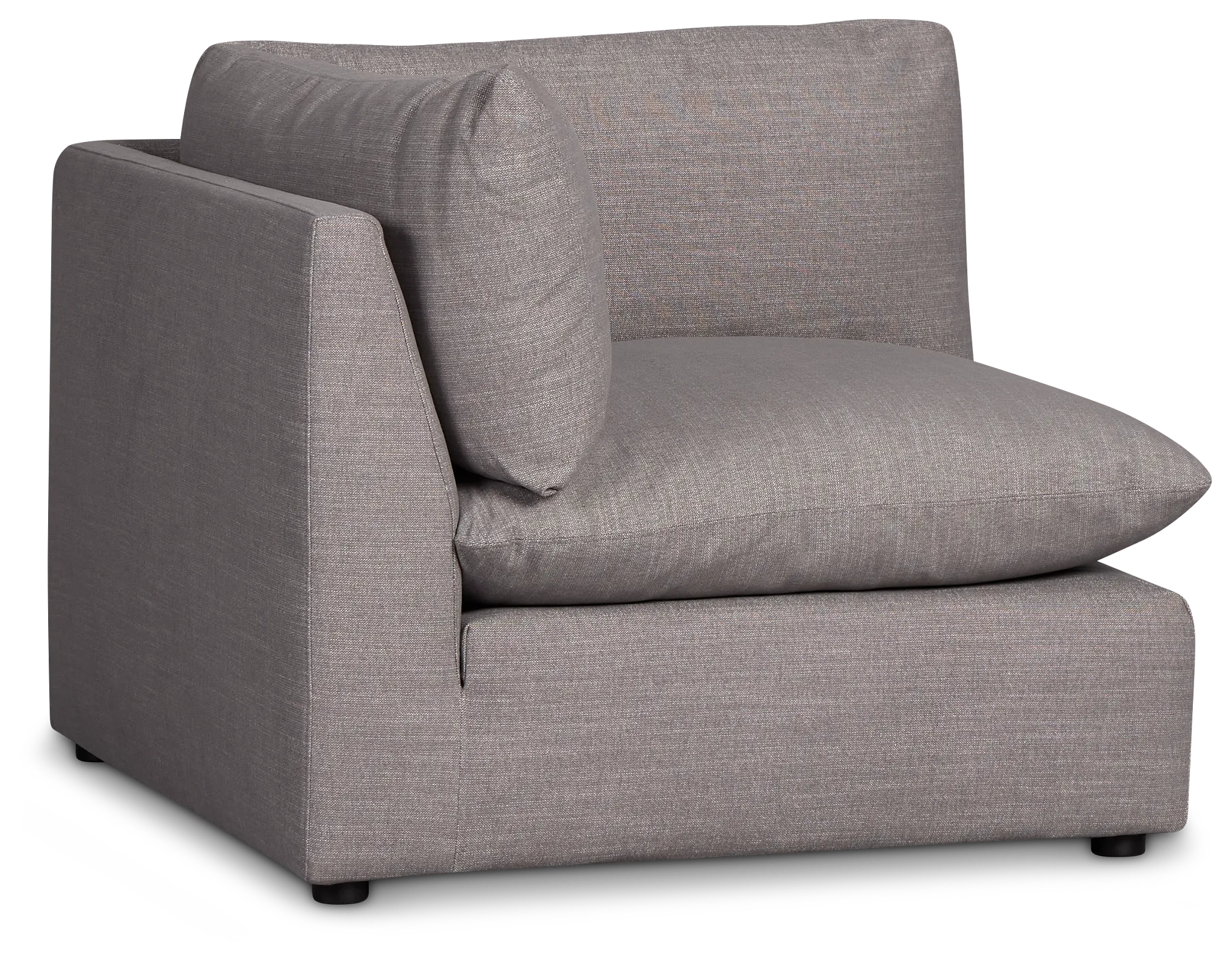 Serena Gray Fabric Corner Chair