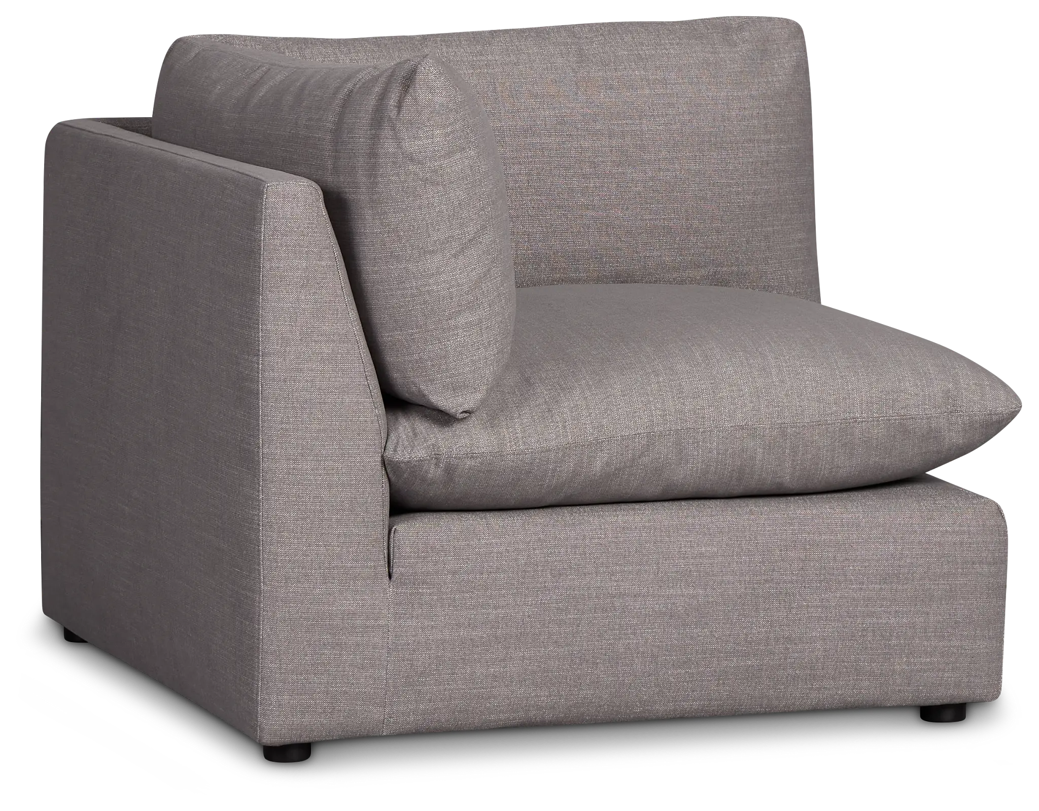 Serena Gray Fabric Corner Chair Serena Gray Fabric Corner Chair