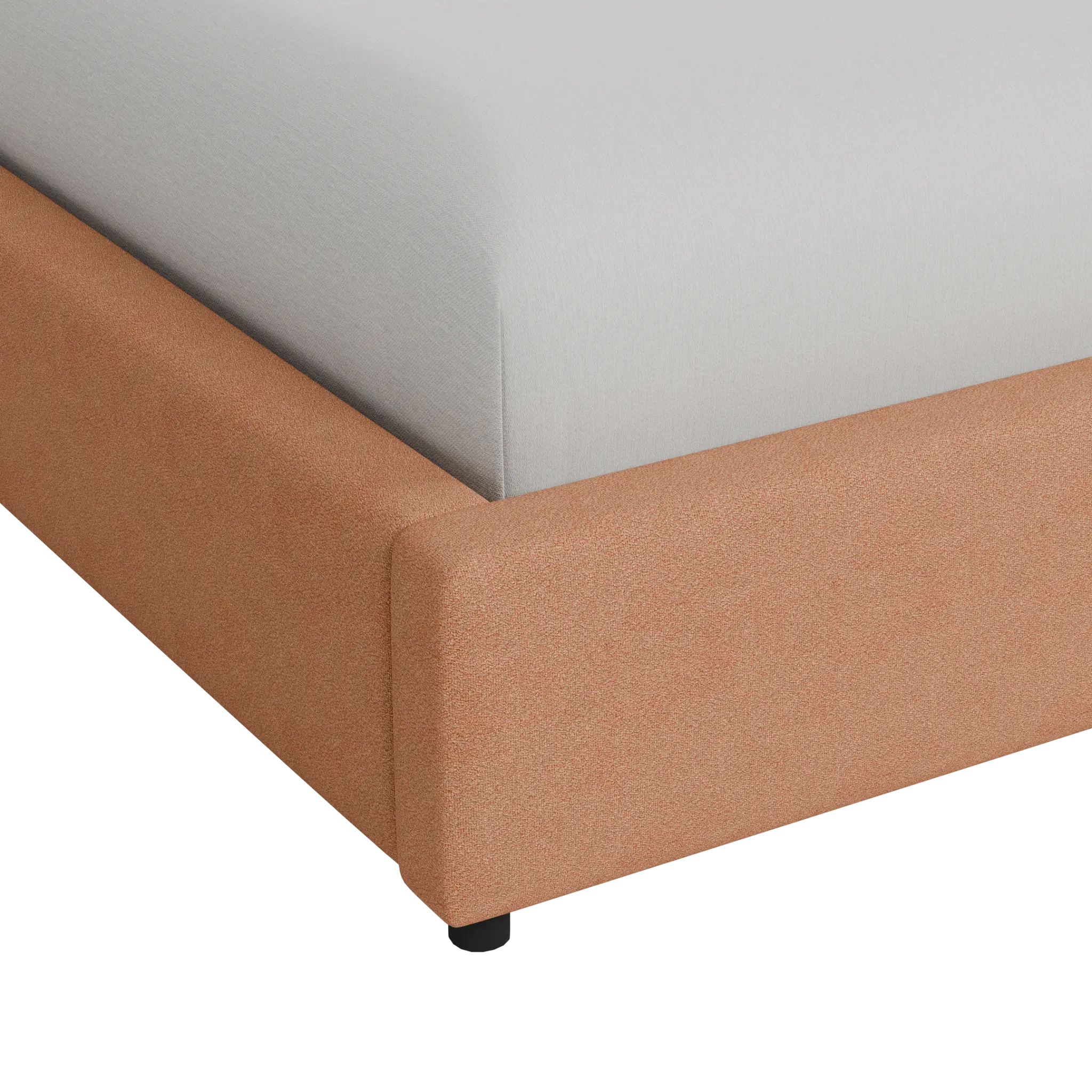 Grayton Sutton Orange 54" Upholstered Platform Bed Grayton Sutton Orange 54" Upholstered Platform Bed
