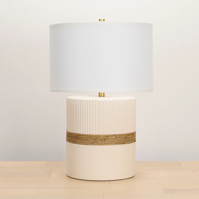 Soothe White Ceramic Table Lamp