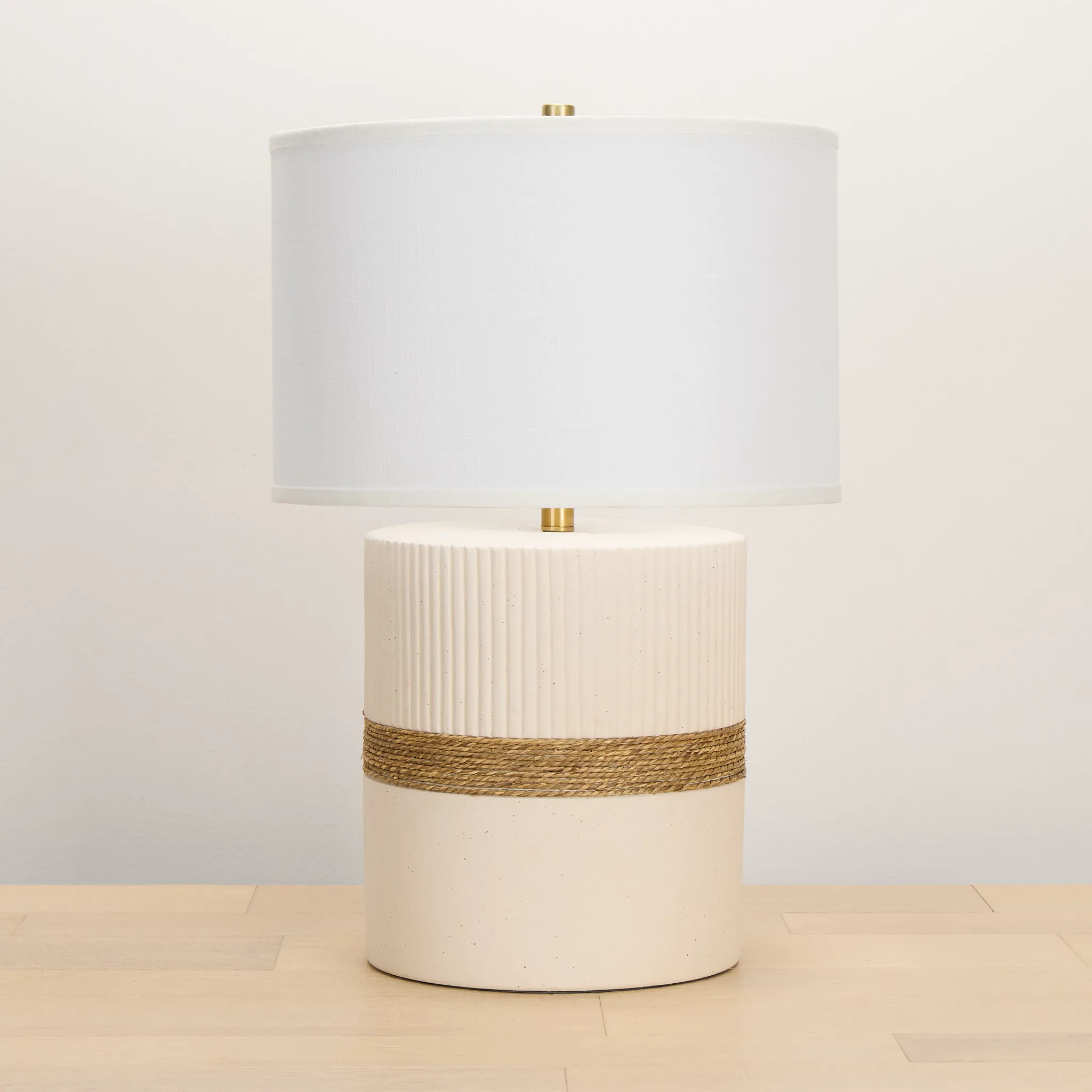 Soothe White Ceramic Table Lamp