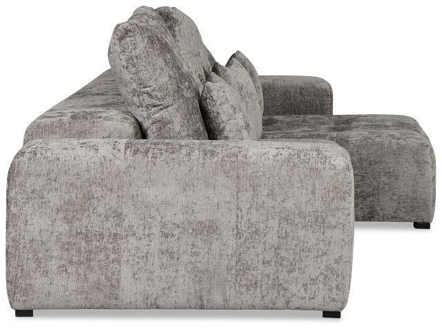 Skylar Gray Fabric Right Chaise Sectional