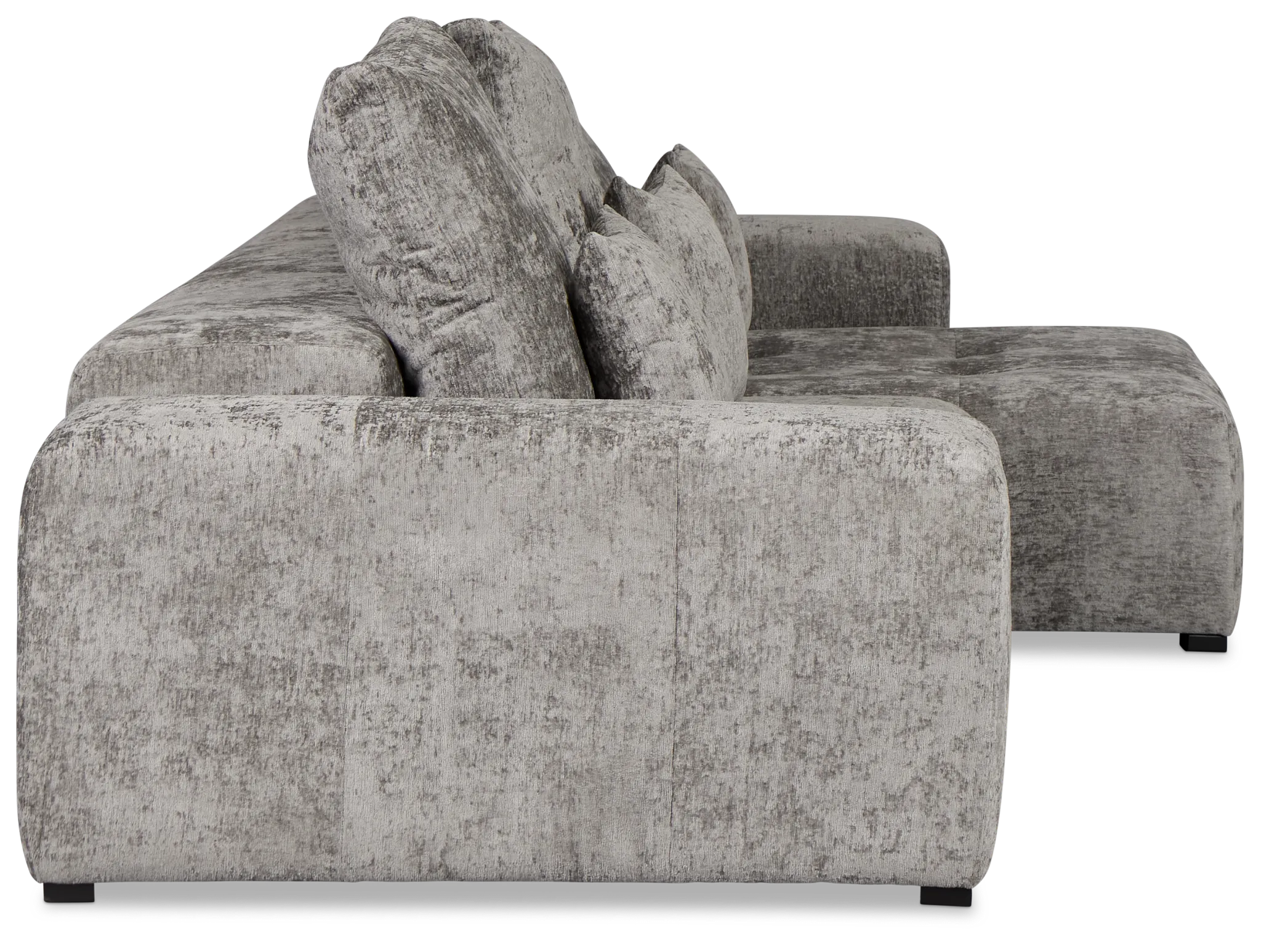 Skylar Gray Fabric Right Chaise Sectional