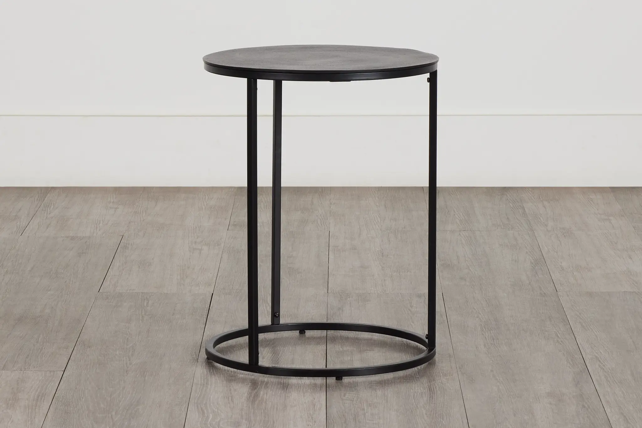 Doren Black Round End Table Doren Black Round End Table
