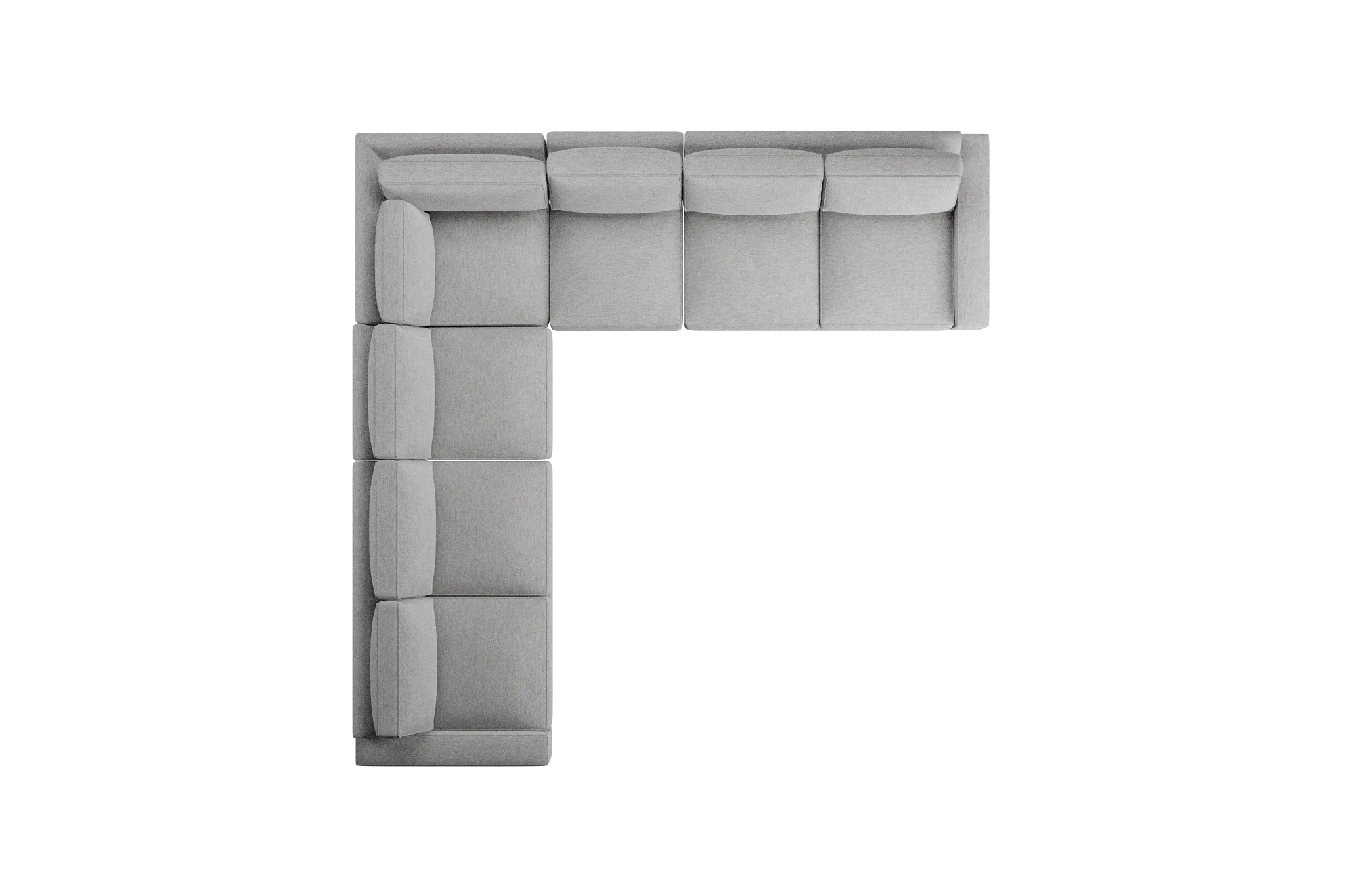 Edgewater Maguire Gray Large Two-arm Sectional