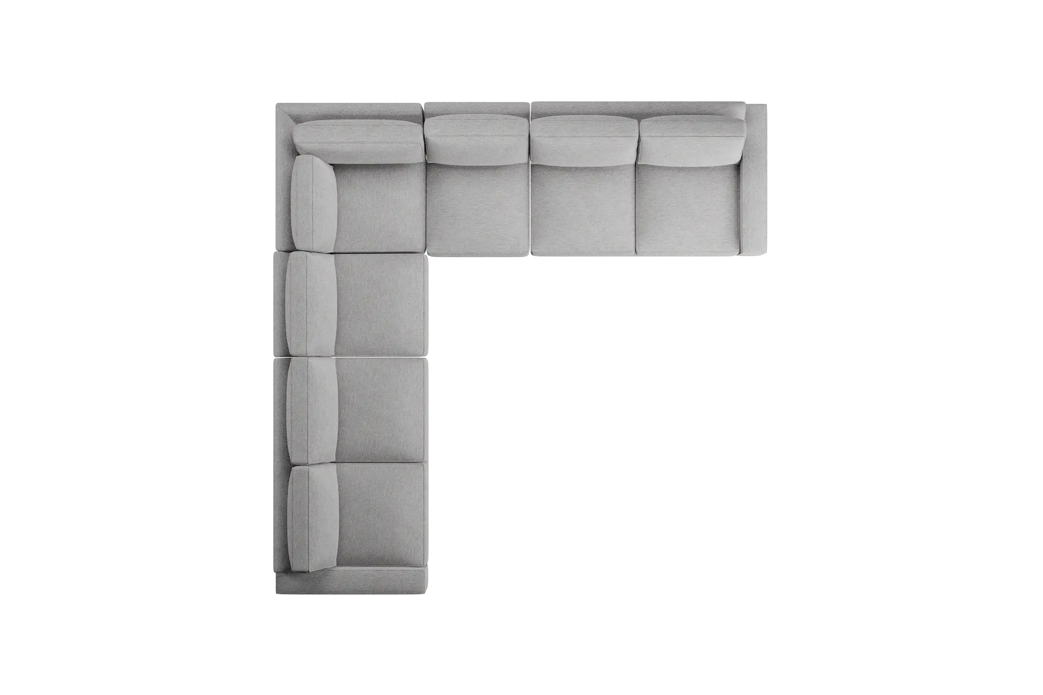 Edgewater Maguire Gray Large Two-arm Sectional Edgewater Maguire Gray Large Two-arm Sectional