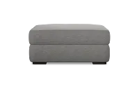 Edgewater Victory Gray Ottoman