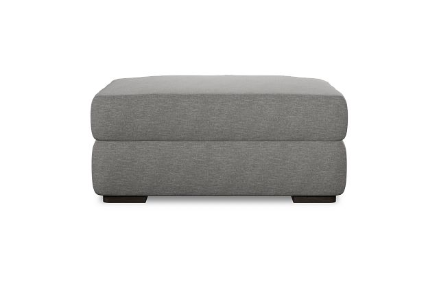 Edgewater Victory Gray Ottoman