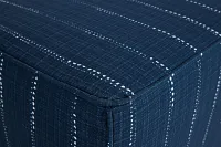Carlo Dark Blue Indoor/outdoor Accent Ottoman